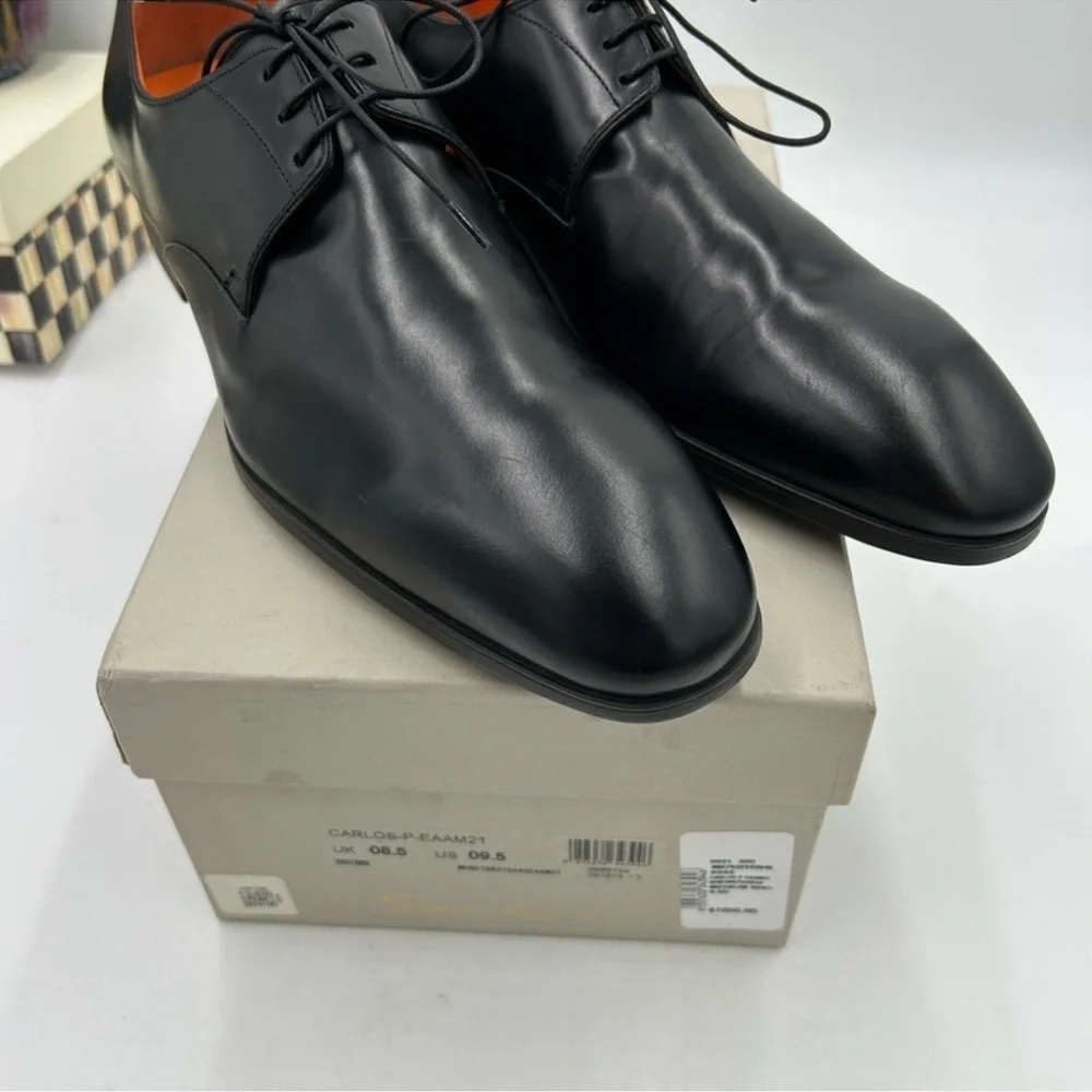 Men’s Santoni, shiny leather dress Oxford size 12 made in Italy